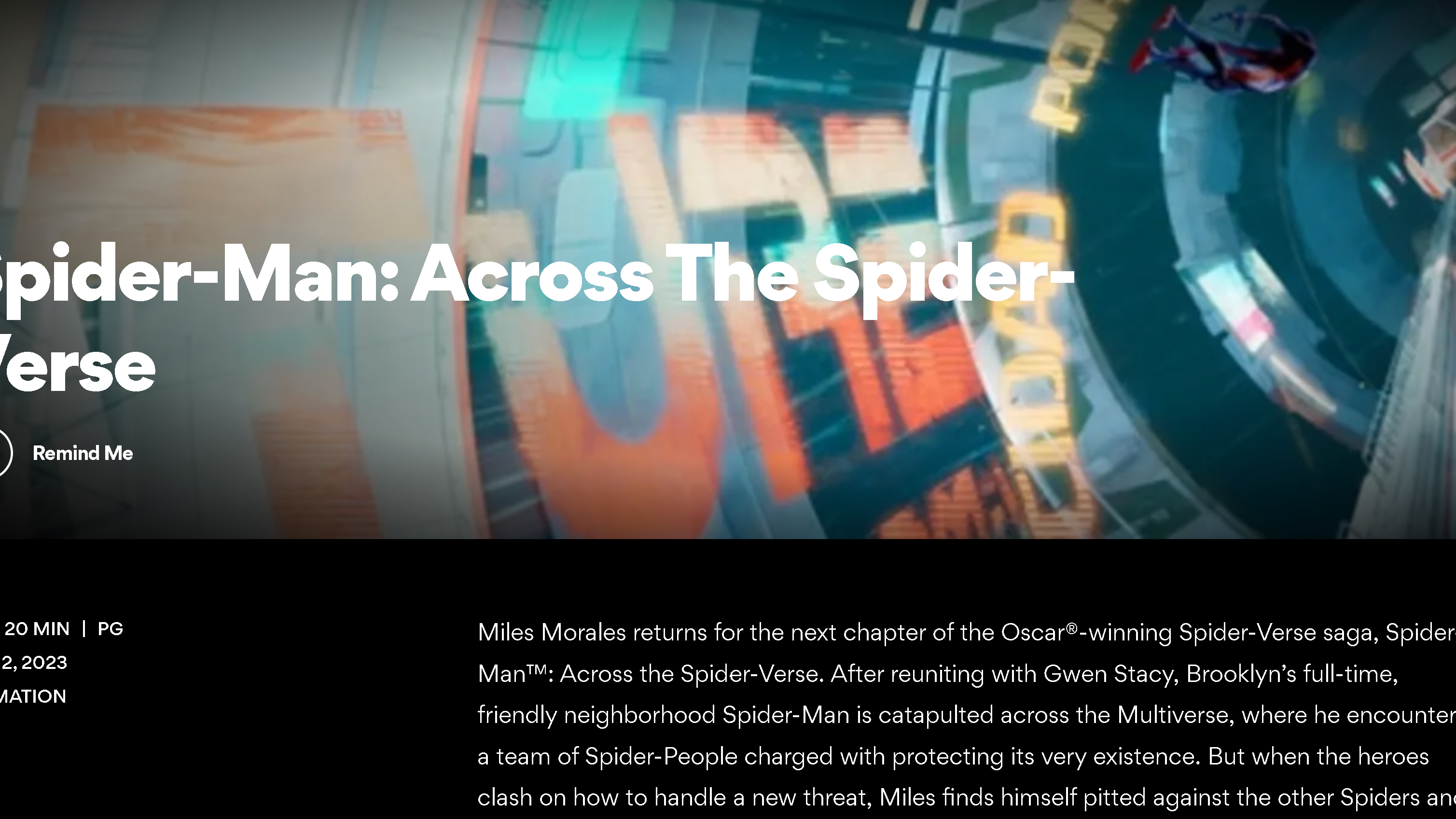 Фильм “Человек-паук: Через вселенные 2” может продлиться 2,5 часа
